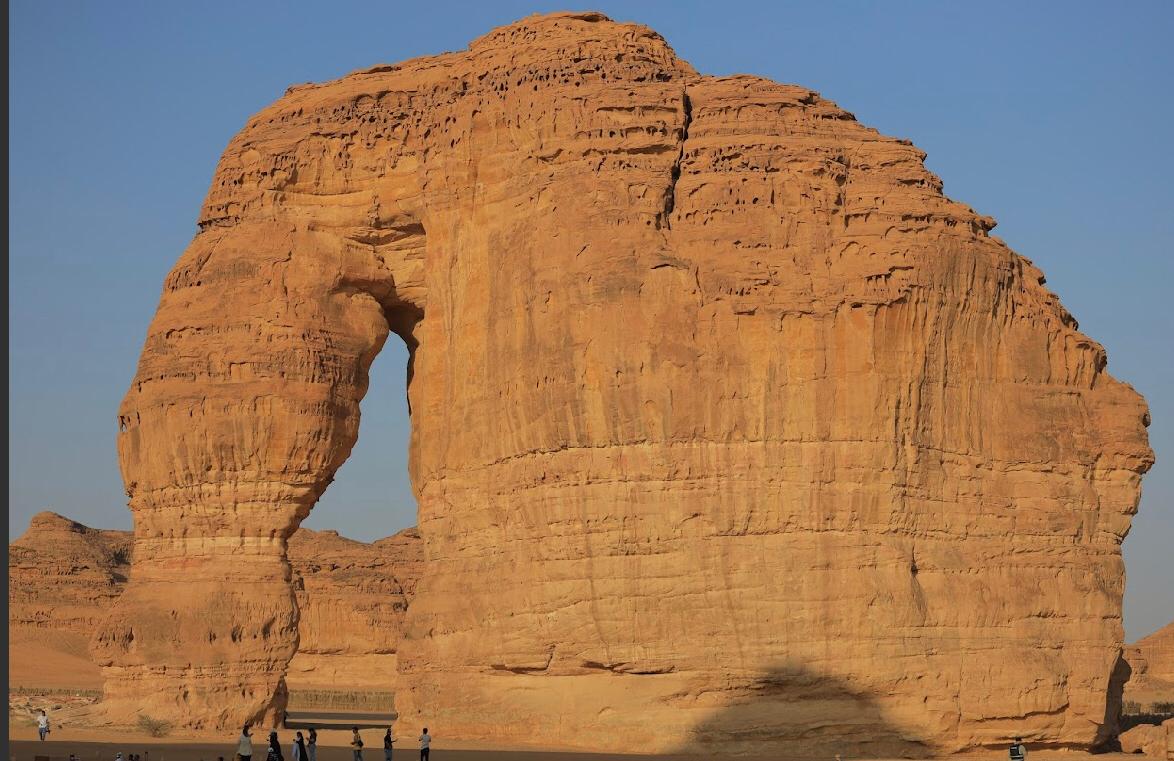 Participants in the AlUla Conference for Heritage Impact Assessment visit a number of tourist and historical facilities in AlUla